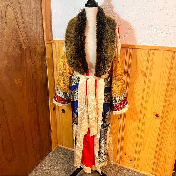 RARE Free People Destination Unknown Sari Not Sorry Jacquard Coat Sz-XS/S - Picture 2 of 16